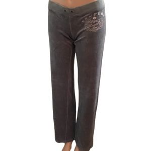 Juicy Couture Gray Velour Sweatpants Size SP